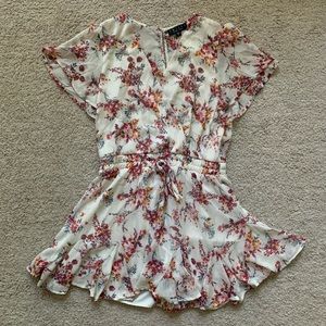 Trixxi White Floral Romper